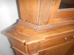 Antique Eastern Shore MD Sussex Co. DE Corner Cupboard Cabinet