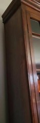 Gorgeous Antique Solid Wood Chest of Drawers with Enclosed Bookcase Cabinet– VGC