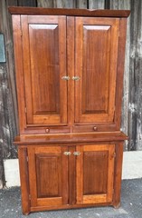 Antique Pine Step Back Cupboard