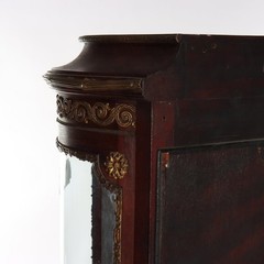 French Mahogany & Ormolu Vitrine With Vernis Martin Panels c1890