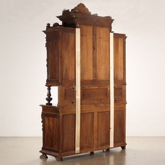 Antique Neo-Renaissance Style Cupboard Wood XIX Century