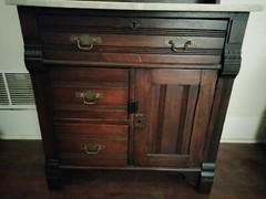 Abernathy Eastlake Antique Cabinets Rare 1880s Furniture Wash Stands Dry Sinks