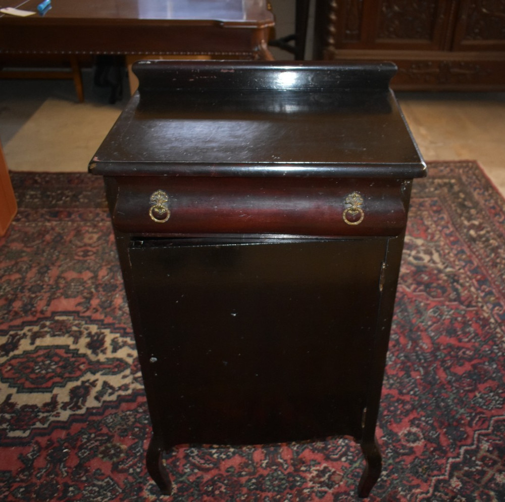 Antique Music Cabinet Phonograph Record Cabinet Wood c1920s-40s