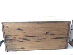 Antique Vintage Farmhouse Wood 2 Door Cabinet Shabby Chic Small 22″ x 12″ x 10.5