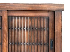 Vintage Japanese Style Sliding Doors Stack Tansu Accent Storage Cabinet ws4654