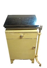 Antique A. S. Cole Medical Cabinet Dentist Doctor Hospital Swinging Tray