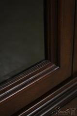 F72032: Cherry TV Media Cabinet w. Glass Doors