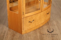 Thomasville Bogart Collection Bow Front Curio Display Cabinet