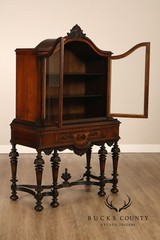 Rockford Republic Furniture Company 1920’s Walnut China Display Cabinet