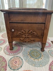 Antique Tiger Oak Cabinet w/Cobbler Tools See All Pictures