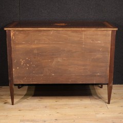 Italian dresser furniture commode inlaid wood chest of drawers Louis XVI style
