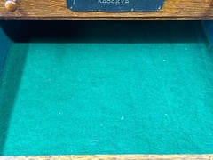 Antique oak general store collectors cabinet 8 drawer table top 1800s country