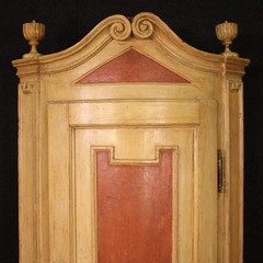 Antique Italian corner cabinet lacquered furniture cupboard Louis XVI 18th cent