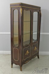 58591: French Louis XV High Quality Ormolu Mounted Display Cabinet