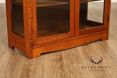 Antique Limbert Arts & Crafts Oak China Cabinet