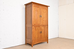 Stickley Mission Oak Arts & Crafts Media Armoire Cabinet