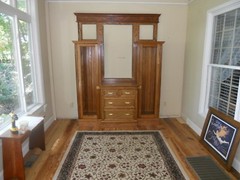 Antique Oak Dining Room China Cabinet Bookcase