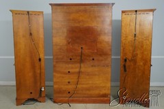 F65808EC: Mahogany Large 3 Section TV Entertainment Bookcase Unit