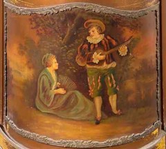Antique Louis XVI Hand Painted Display Vitrine