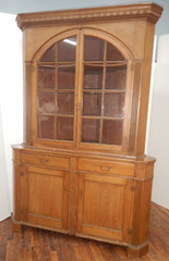 Antique Eastern Shore MD Sussex Co. DE Corner Cupboard Cabinet