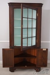 66203: HENKEL HARRIS Virginia Galleries Mahogany Corner Cabinet