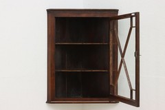 Georgian Antique 1820s Pine Kitchen or Bath Corner Cabinet #56410