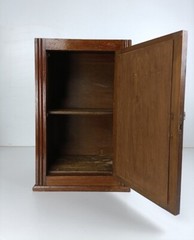 Large Medicine Kitchen Bathroom Cabinet Oak Glass Door handle Art Deco barn styl