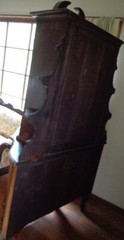 Antique Dresden Cabinet – GORGEOUS DETAIL – ORIGINAL HARDWARE. – NEEDS TLC