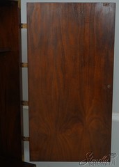 L70001: Burl Walnut Chinoiserie Form TV Media Bar Cabinet