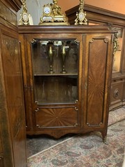 ANTIQUE FRENCH LXV STYLE KinGwood Figural BRONZE DECORATIONS,19TH C. Vitrine