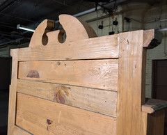 Antique Hoosier Cabinet, Kitchen Drawers, Rustic Pine, Knotted Wood, Iron Hinges