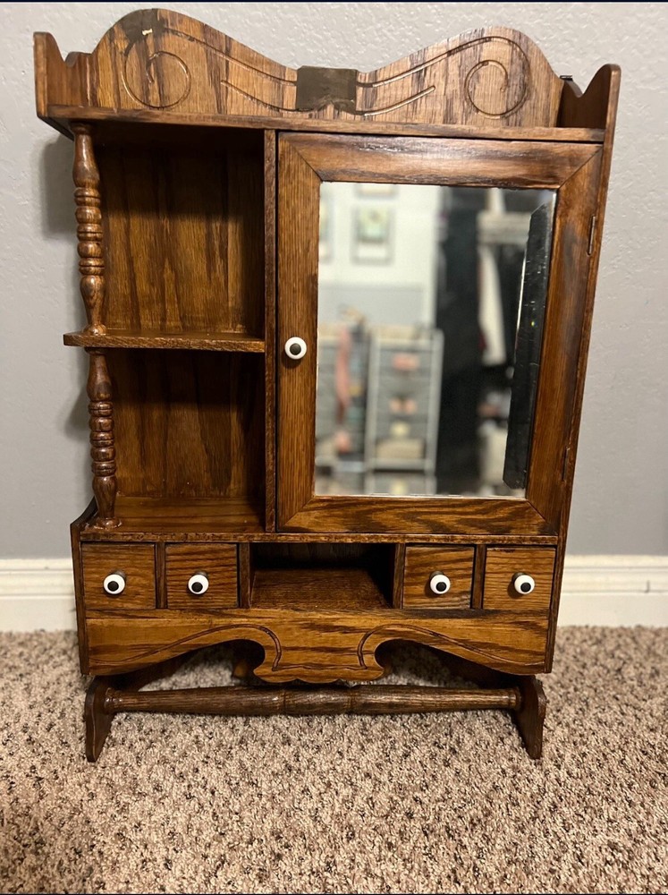 Vintage Antique Centurion Circa 1930’s Wood Wall Medicine Cabinet