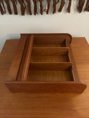 Vintage Teak Kalmar 3 section cassette holder – MCM made in Thailand