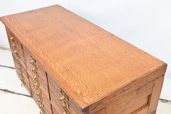 Antique . Library Bureau SoleMakers Oak Wood File Cabinet 24 Drawer Apothecary