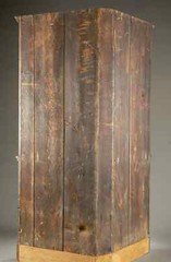Antique Cabinet, Corner, American, Federal, Mahogany, Shelves, Drawer,E. 1800s