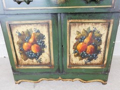 Antique Signed Peter Ompir Hand Paint Wash Stand