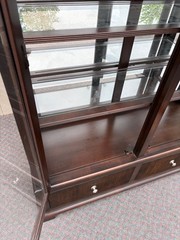 67818 Lexington Nautica Home Curio Cabinet with Glass Doors and Drawers