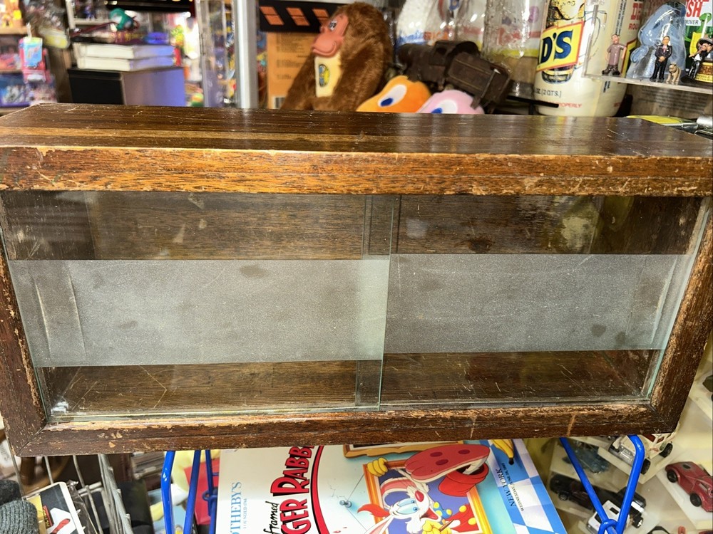 Antique Real Wood Cabinet With Glass Sliding Door, Doors Medicine Cabinet?