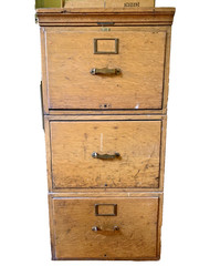 Vintage Quartersawn Oak Filing Cabinet Turn Of The Century 3 Deep Drawer