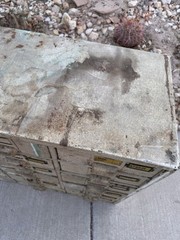 Vintage Industrial 18 Drawer Metal Parts Machinist Cabinet 30.5 x 13.5 x 25