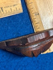 Antique Lot of 4 Wood Apothecary Cabinet Handles Drawer Pulls