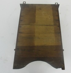 Kitchen Medicine Apothecary Bathroom Cabinet Carved Wood Ornate Beveled Glass