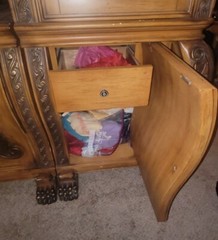 French Style Entertainment Center 2 Beveled China Cabinets