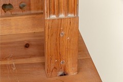 Antique Knotty Pine Hutch Cabinet Or Welsh Dresser