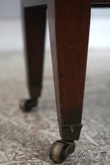 L73273: Vintage Regency Style 3 Tier Inlaid Mahogany Cabinet