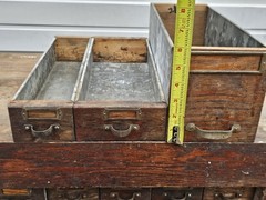 Large Apothecary Cabinet ~ Antique 88 Wood Drawers ~ Industrial Tool ~ Parts Box