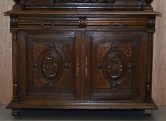 LOVELY HAND CARVED SOLID OAK DUTCH CUPBOARD ORNATE DETAILING CHEST OF DRAWERS