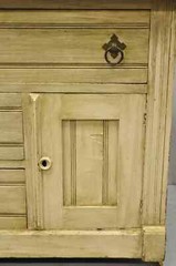Antique Eastlake Victorian Pink Marble Backsplash Washstand Nightstand Cabinet