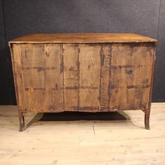 Antique commode Neapolitan chest of drawers Louis XV inlaid wood 18th century