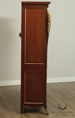 Art Nouveau Style Custom Quality Mahogany & Partial Gilt China Cabinets